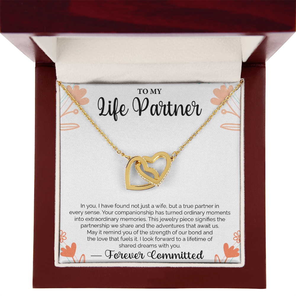 To My Life Partner In you, I have found not just a wife, but a true partner - Loving Gift for Wife, Ideal for Valentine's Day, Birthday, Anniversary, Christmas