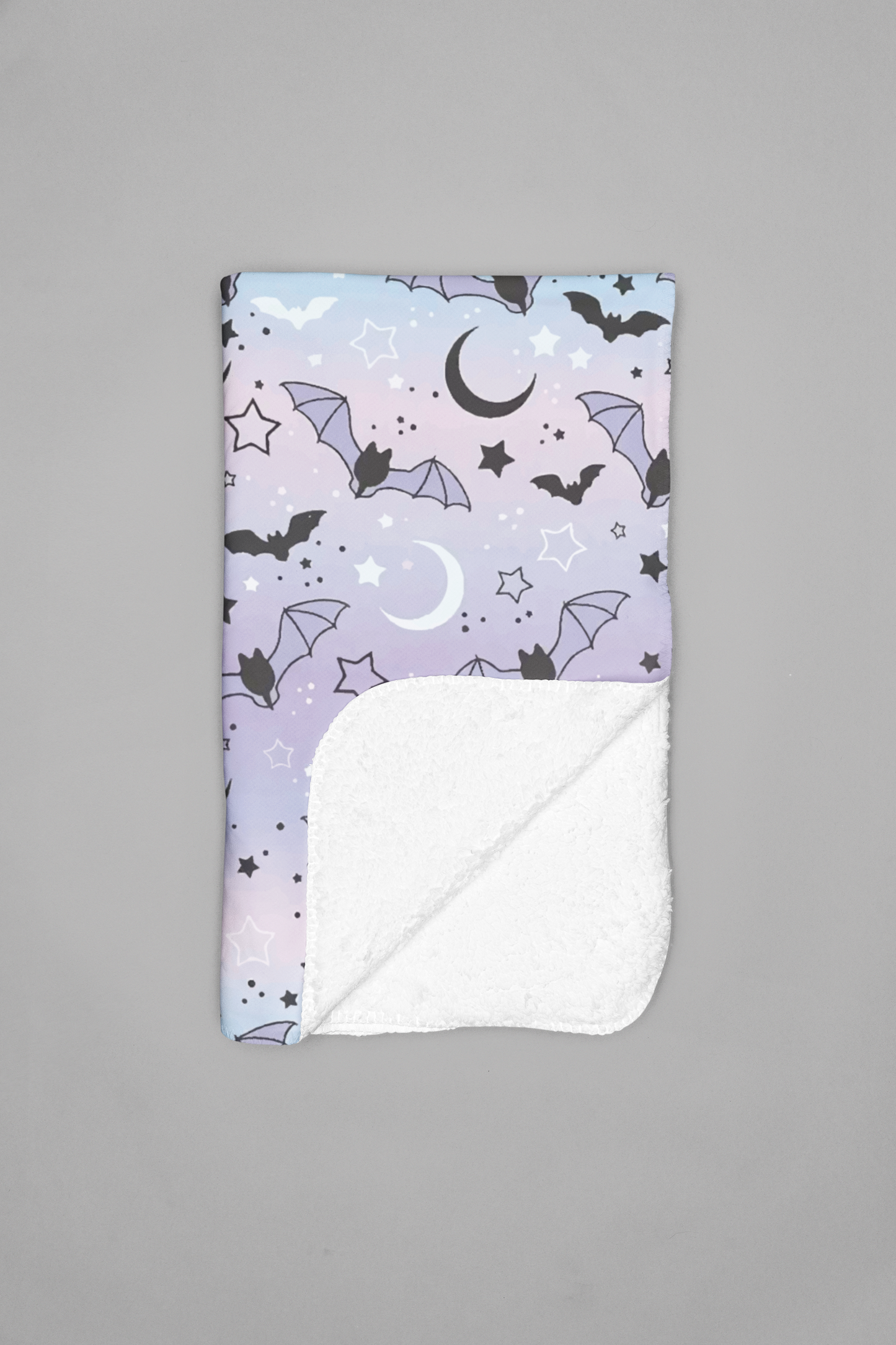 Spooky Halloween Moon & Bat Flannel Blanket - Super Soft Throw for Couch, Bed & Air-Conditioned Spaces