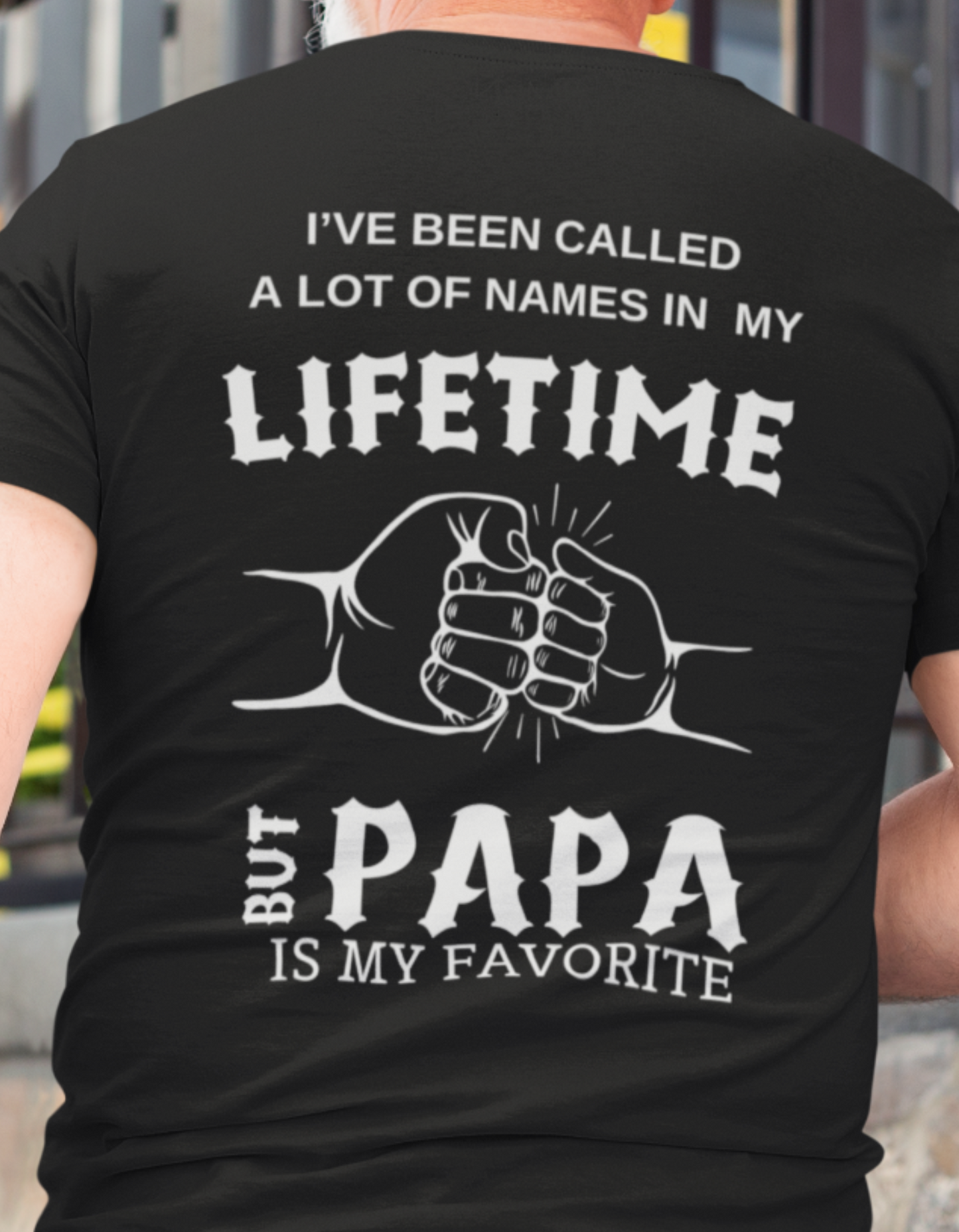 PAPA Print Men's Tee - Stylish & Comfy Polyester Crew Neck Top, Perfect Casual Gift for Dads