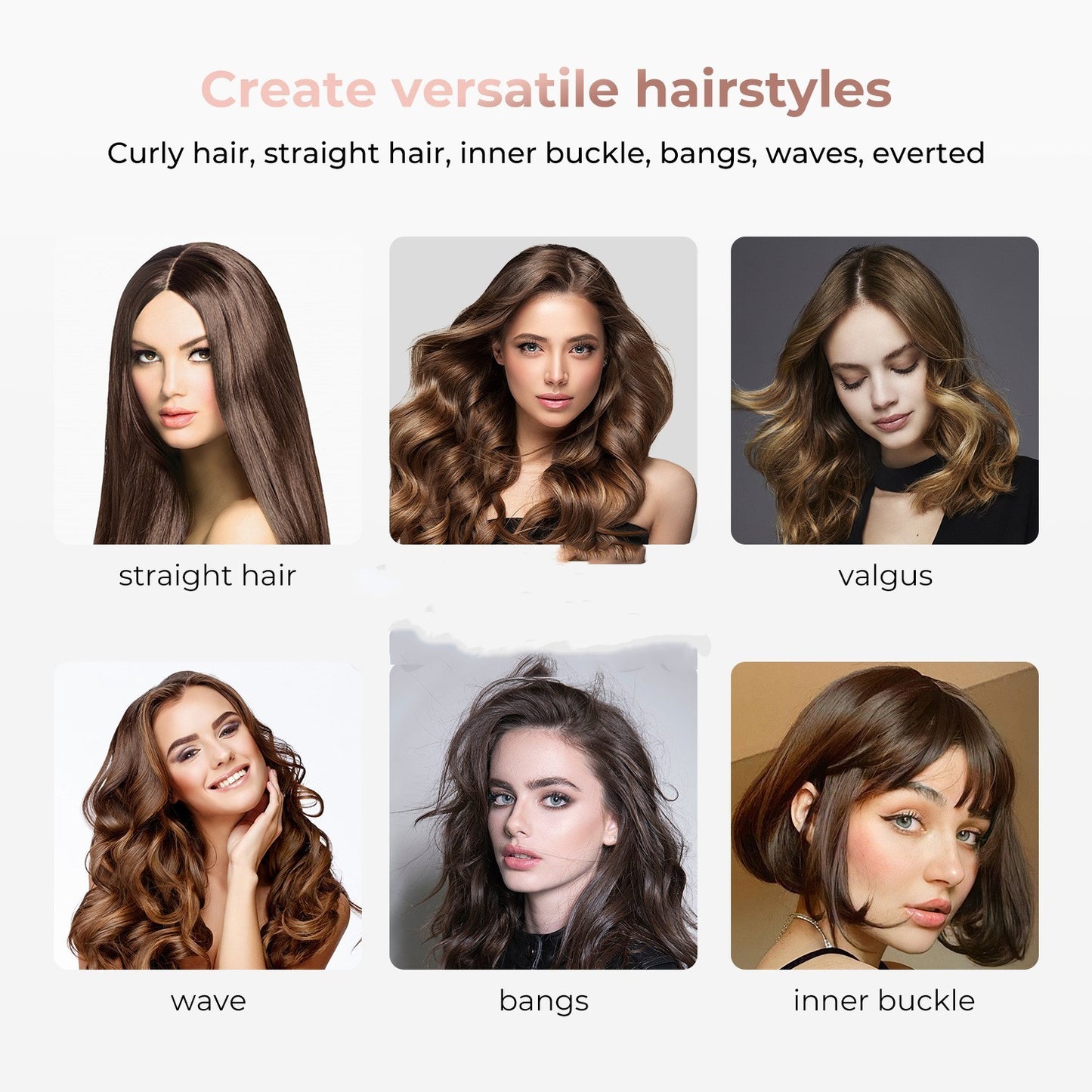 3 in 1 Curling Iron Brush