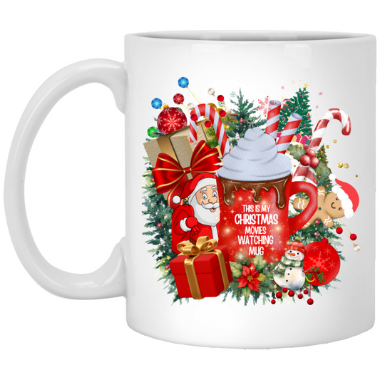 Season's Greetings Movie Mug Wrap - 11oz & 15oz | Festive Christmas PNG Digital Download