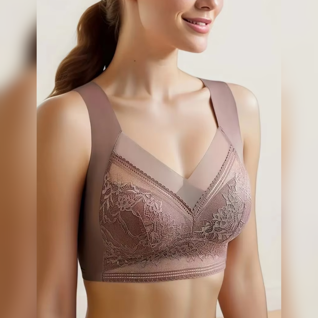 3 pcs Women's Lace Wireless Bra