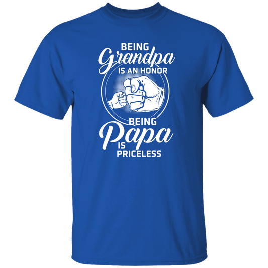 Being Grandpa Is An Honor Being A Papa Is Priceless - Gift For Grandpas