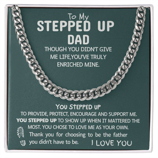 YOU STEPPED UP | I LOVE YOU | CUBAN CHAIN