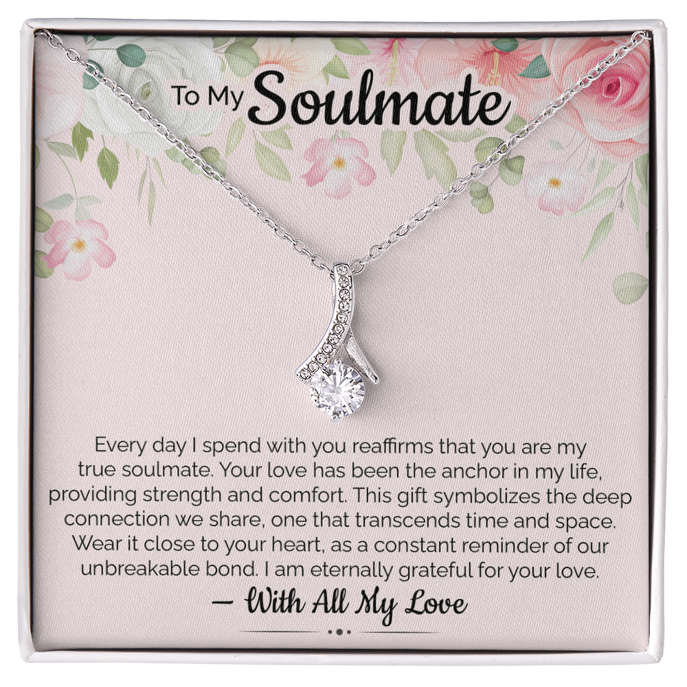 My True Soulmate Necklace – Ideal Gift for Wife on Valentine's Day, Birthday, Anniversary, Christmas