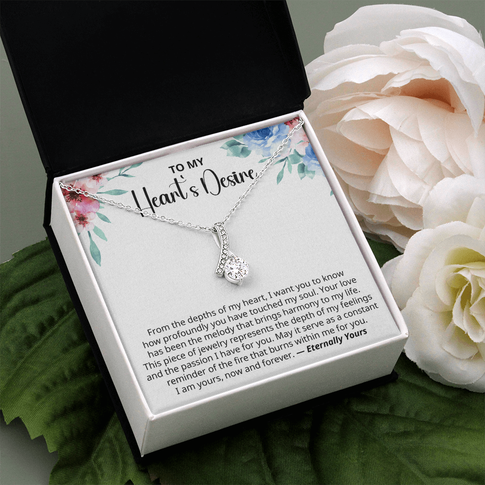 To My Heart's Desire From the depths of my heart - Meaningful Jewelry for Wife on Valentine's Day, Birthday, Anniversary, Christmas