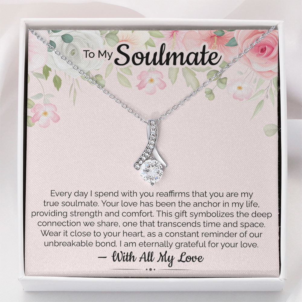 My True Soulmate Necklace – Ideal Gift for Wife on Valentine's Day, Birthday, Anniversary, Christmas