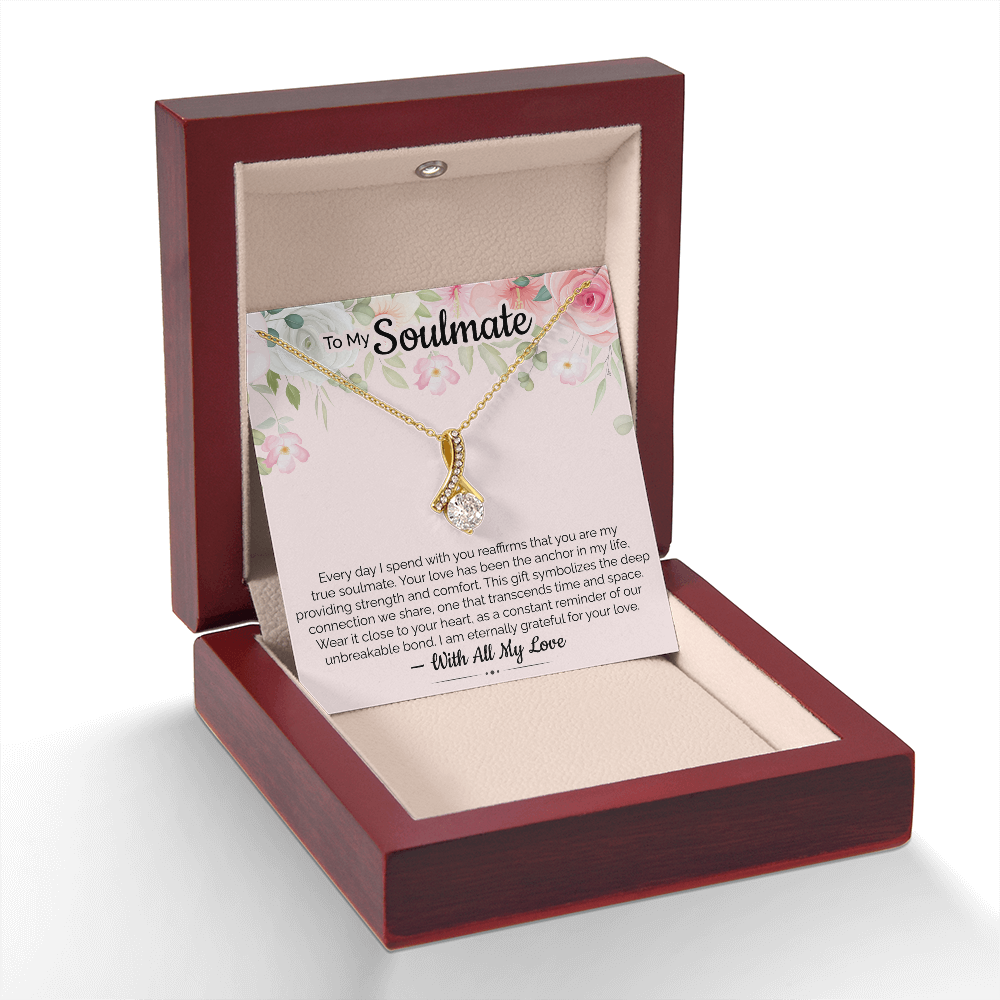 My True Soulmate Necklace – Ideal Gift for Wife on Valentine's Day, Birthday, Anniversary, Christmas