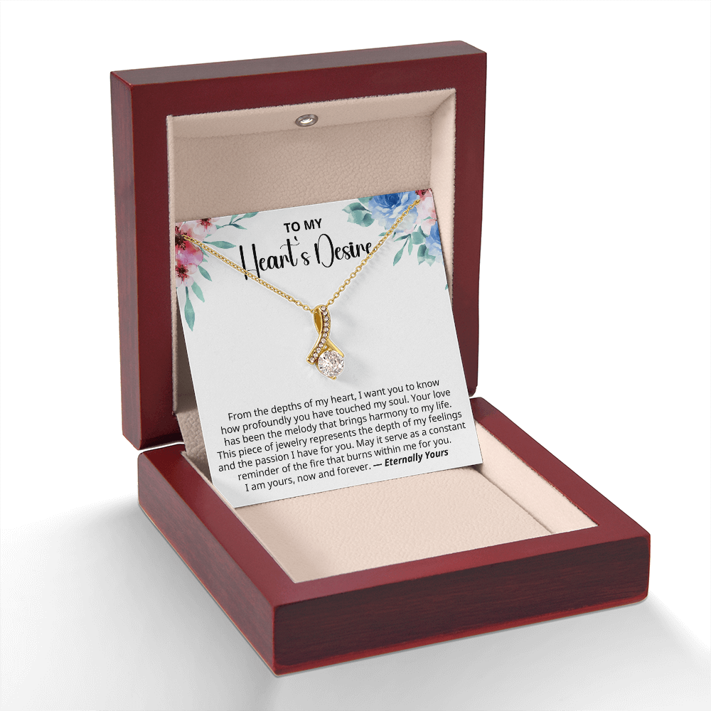 To My Heart's Desire From the depths of my heart - Meaningful Jewelry for Wife on Valentine's Day, Birthday, Anniversary, Christmas