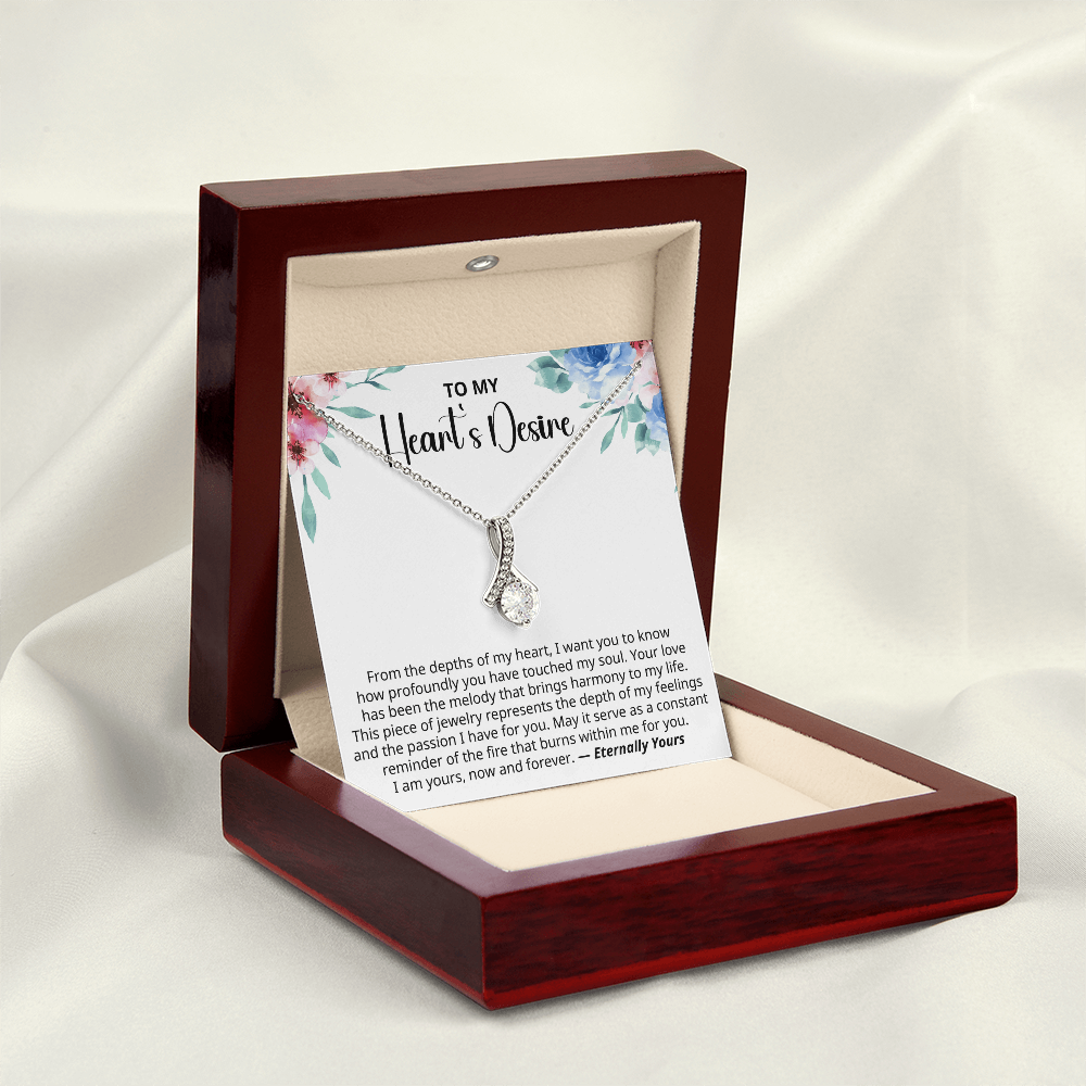 To My Heart's Desire From the depths of my heart - Meaningful Jewelry for Wife on Valentine's Day, Birthday, Anniversary, Christmas