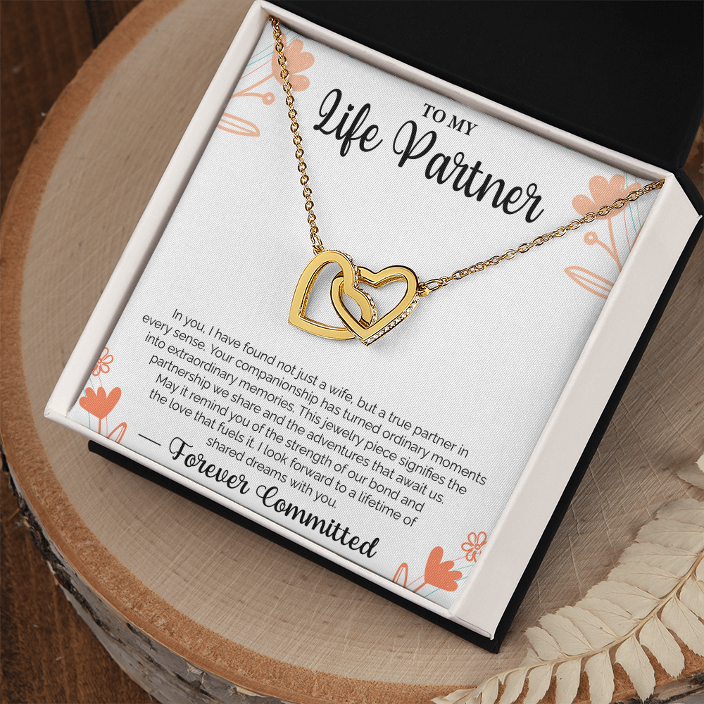 To My Life Partner In you, I have found not just a wife, but a true partner - Loving Gift for Wife, Ideal for Valentine's Day, Birthday, Anniversary, Christmas
