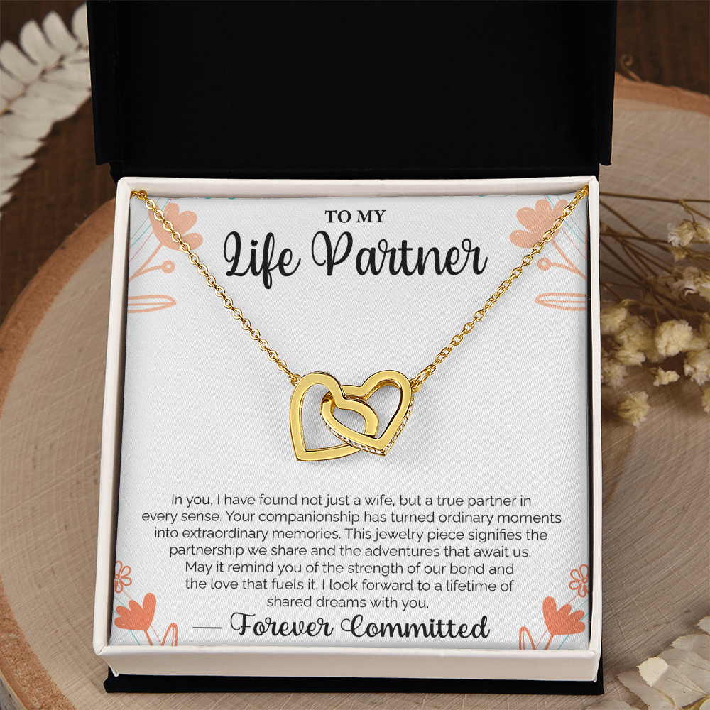 To My Life Partner In you, I have found not just a wife, but a true partner - Loving Gift for Wife, Ideal for Valentine's Day, Birthday, Anniversary, Christmas