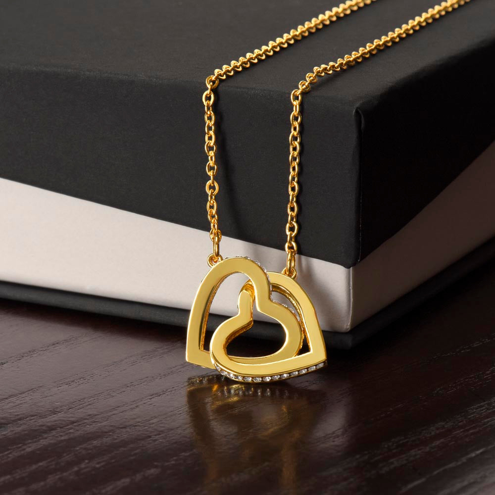 Perfect Match Interlocking Hearts – Heartfelt Necklace for Wife, Perfect for Valentine's Day, Birthday, Anniversary, Christmas