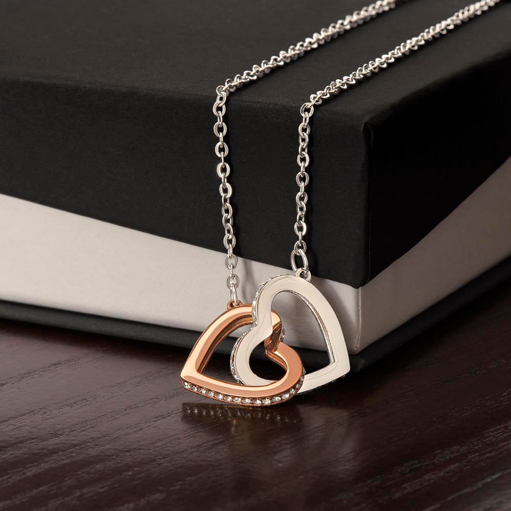 Perfect Match Interlocking Hearts – Heartfelt Necklace for Wife, Perfect for Valentine's Day, Birthday, Anniversary, Christmas