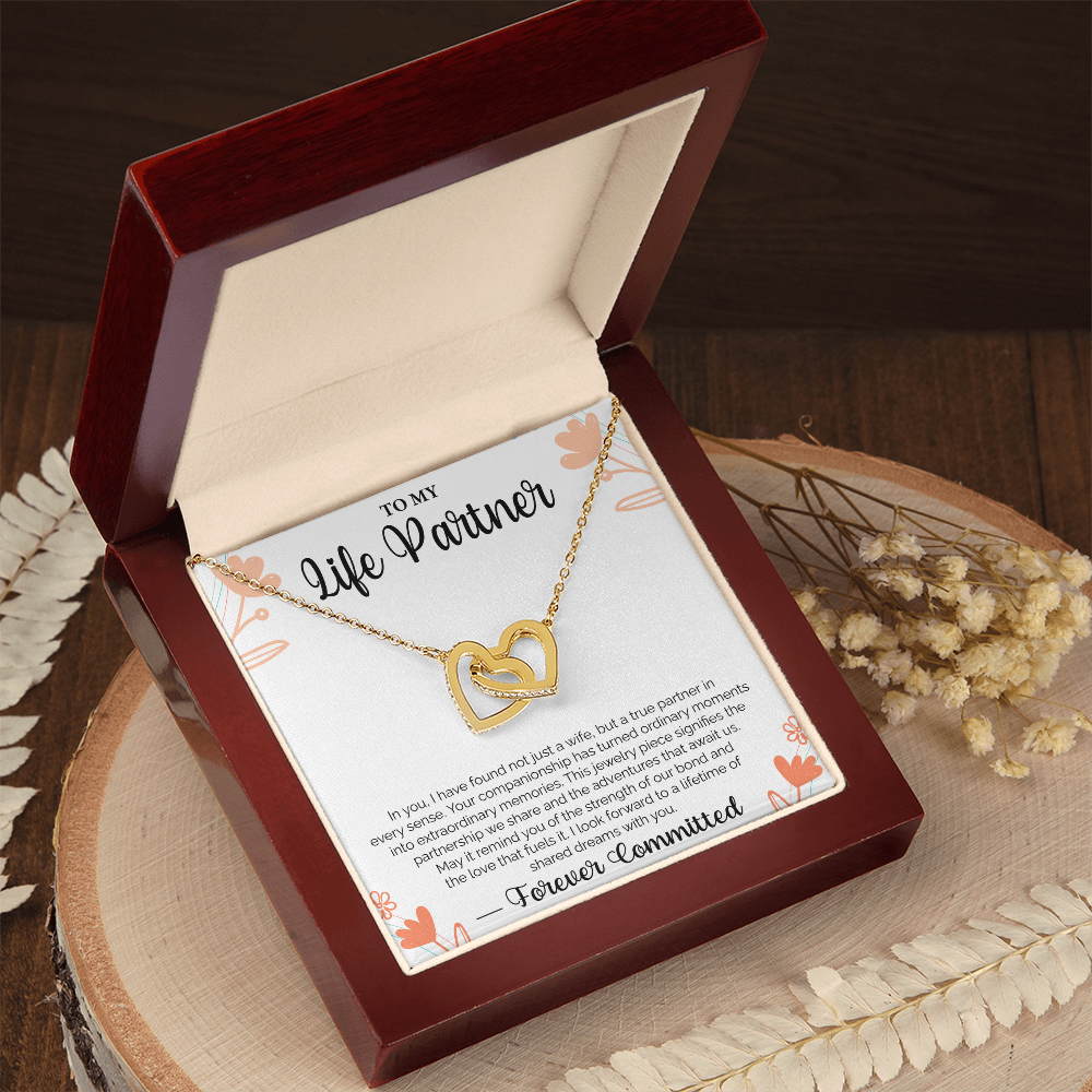 To My Life Partner In you, I have found not just a wife, but a true partner - Loving Gift for Wife, Ideal for Valentine's Day, Birthday, Anniversary, Christmas