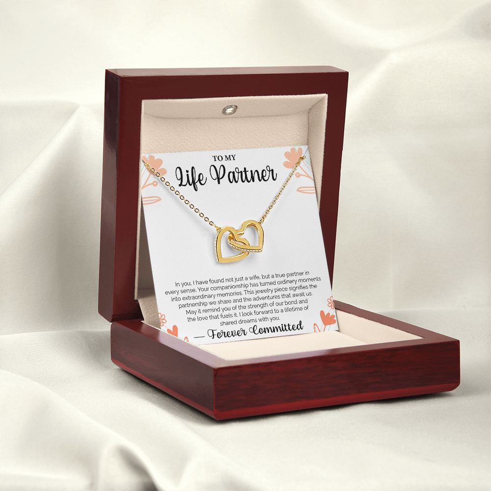 To My Life Partner In you, I have found not just a wife, but a true partner - Loving Gift for Wife, Ideal for Valentine's Day, Birthday, Anniversary, Christmas