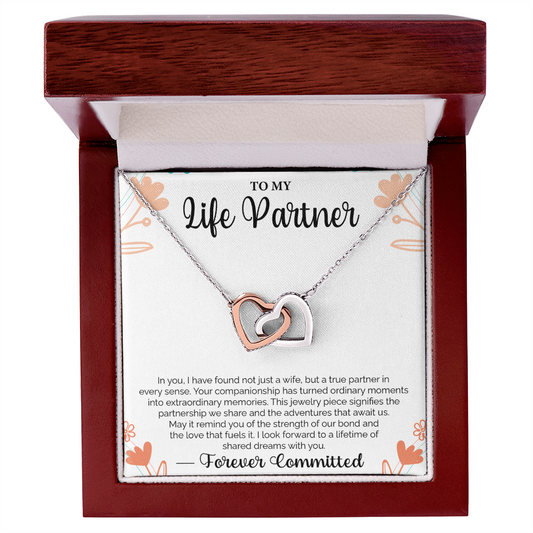 To My Life Partner In you, I have found not just a wife, but a true partner - Loving Gift for Wife, Ideal for Valentine's Day, Birthday, Anniversary, Christmas