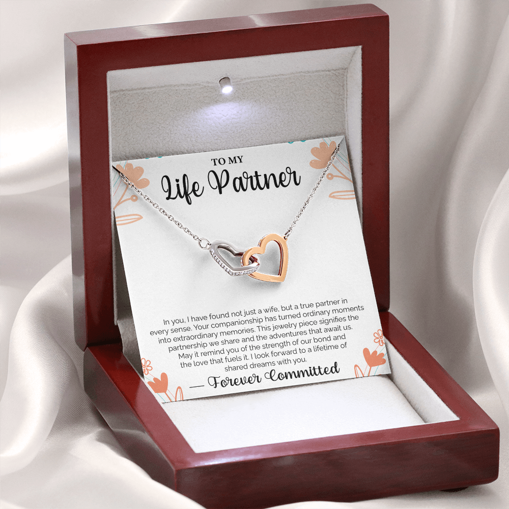 To My Life Partner In you, I have found not just a wife, but a true partner - Loving Gift for Wife, Ideal for Valentine's Day, Birthday, Anniversary, Christmas