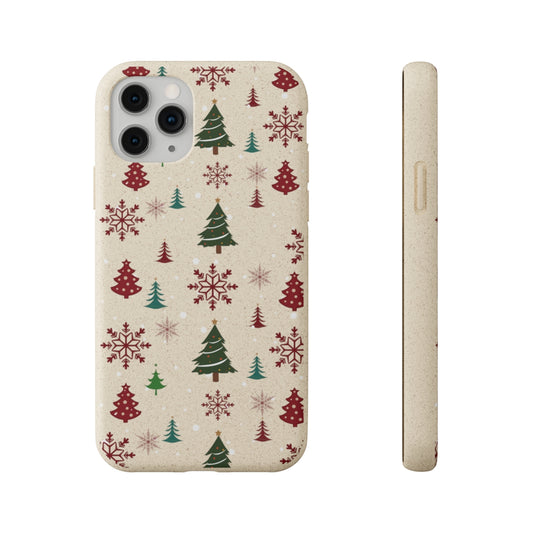 Festive Winter Snowflake iPhone Case - All-Inclusive Protection for iPhone 15, 14, 13 & Other Models!