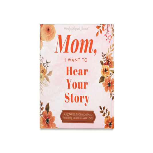 Keepsake Family Memory Journal – 'Mom, I Want to Hear Your Story' | Thoughtful Gift for Mother's Day or Mom's Birthday