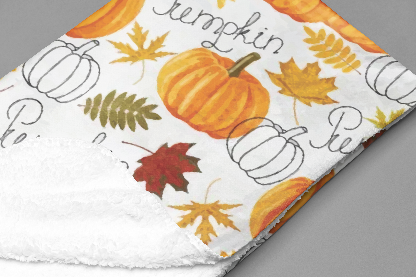 Cozy Flannel Blanket with Halloween Pumpkin Design - Soft Sofa Throw for Fall & Thanksgiving Decor