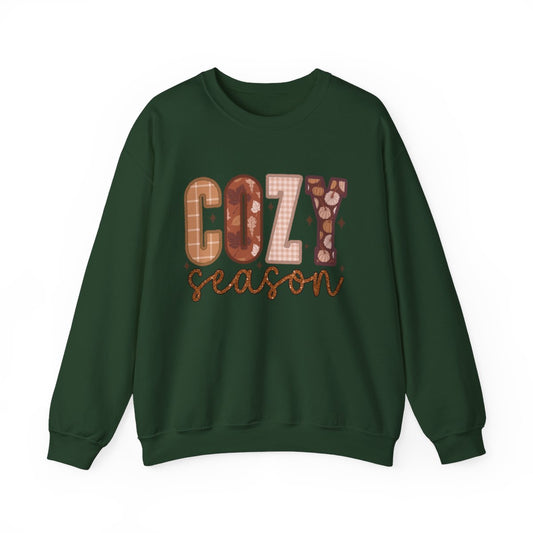 Retro Cozy Season Sweatshirt - Women's Fall Sweater | Get Cozy Graphic Tee for Sweater Weather