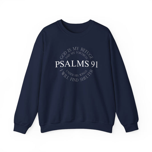 PSALMS 91 Graphic Hoodie for Men – Trendy Hooded Pullover with Kangaroo Pocket | Comfy Loose Fit, Drawstring Design, Perfect for Autumn & Winter