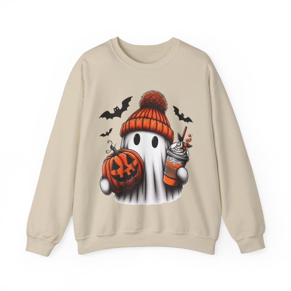 Funny Ghost Sweatshirt for Women - Cute Spooky Season Shirt | Perfect Halloween Party & Fall Sweatshirt