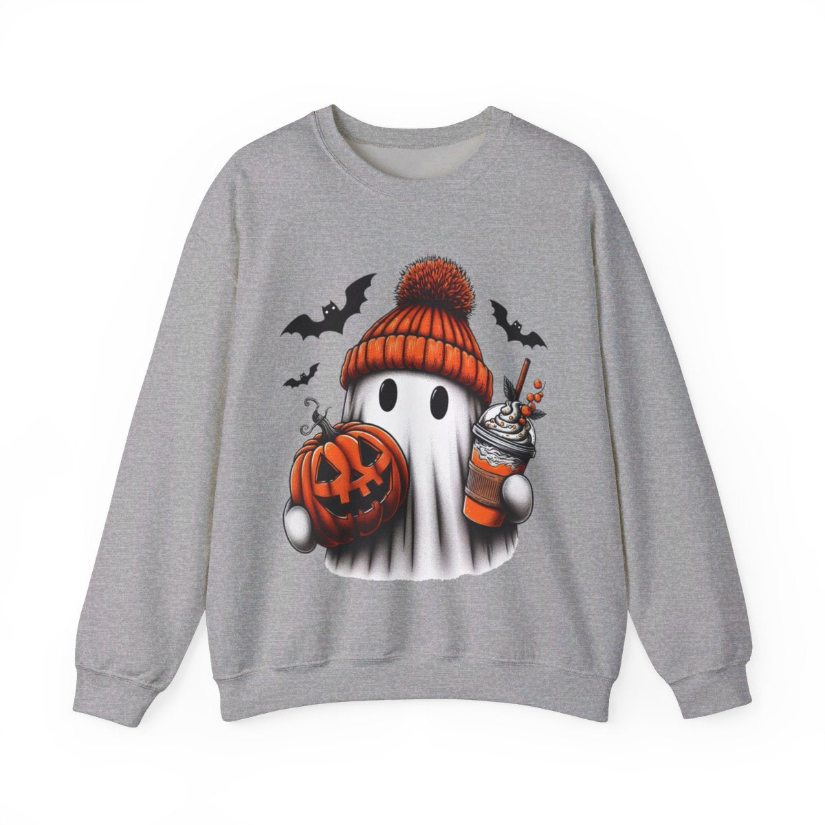 Funny Ghost Sweatshirt for Women - Cute Spooky Season Shirt | Perfect Halloween Party & Fall Sweatshirt