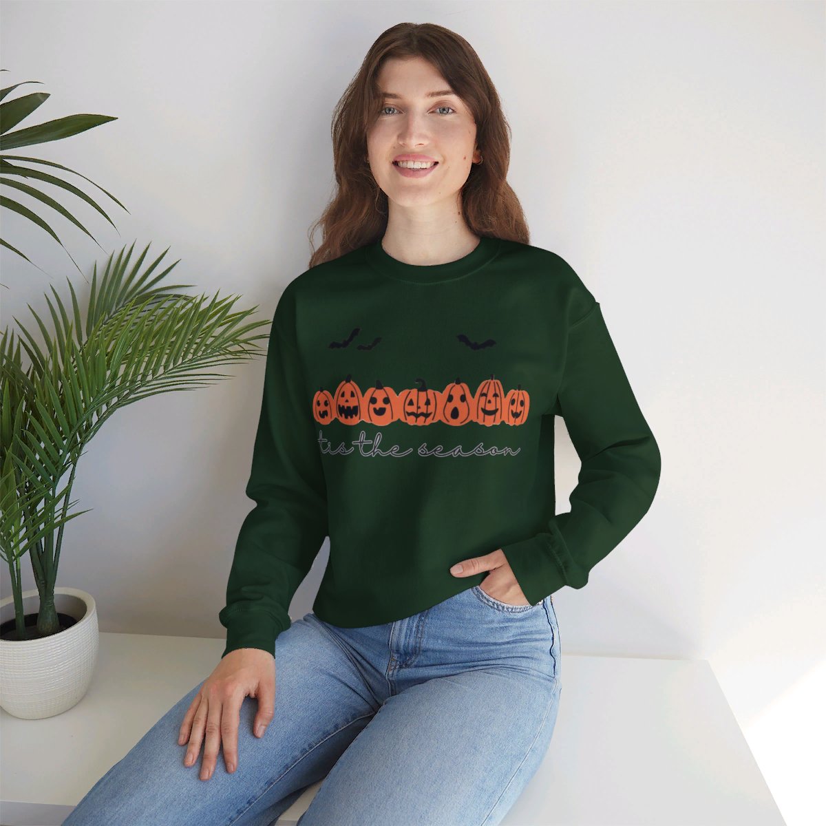 'Tis The Season Halloween Sweatshirt, Halloween Spooky Sweatshirt, Halloween Design SweatShirt