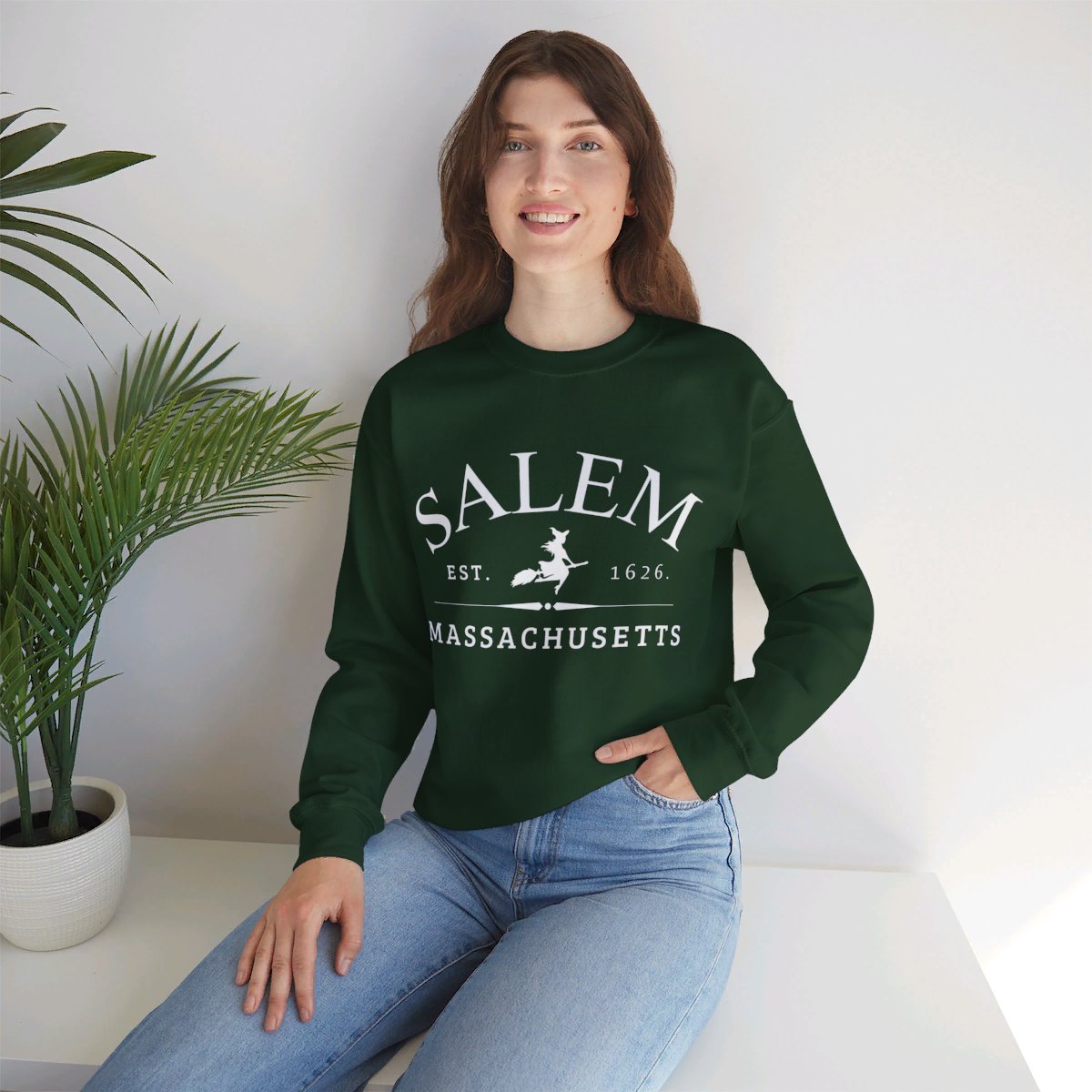 Salem Massachusetts Halloween Sweater, Crewneck Halloween Sweatshirt, Hocus Pocus Halloween sweatshirt, Comfort Halloween sweatshirt