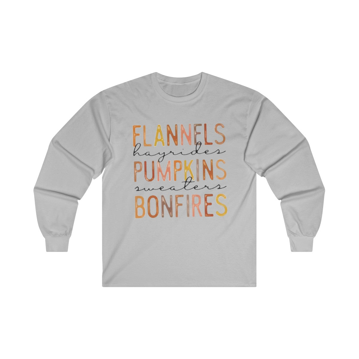 Women's Long Sleeve Crew Neck Tee - Halloween Pumpkin Design | Casual Fall & Spring Top